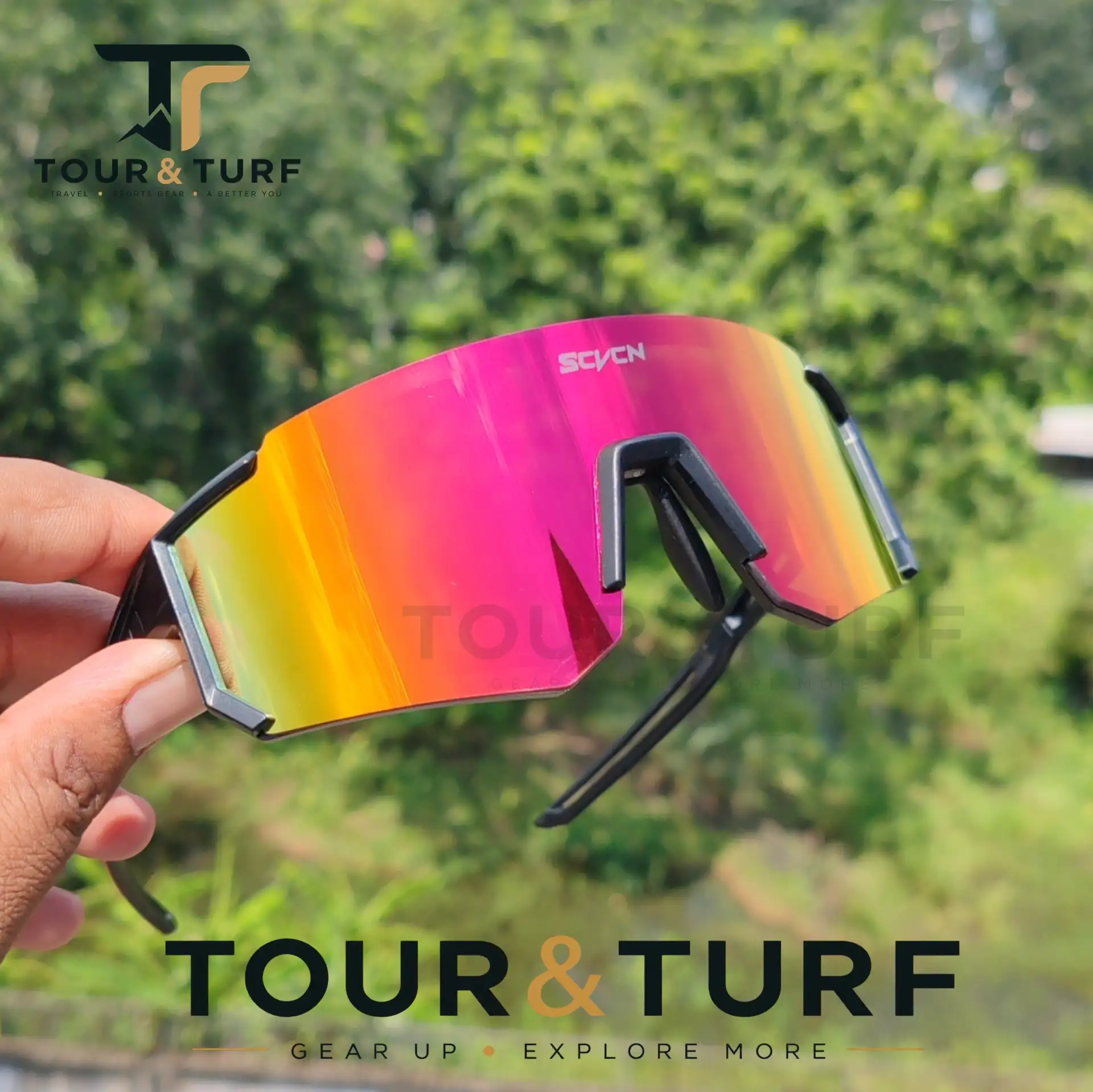 A-1057- SCVCN Sunglass for outdoor Sports, cycling, run, Cricket with premium Box